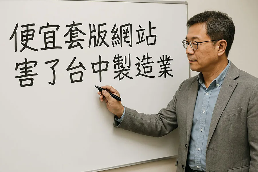 台中製造業用便宜套版網站，會有效嗎？｜國際觀行銷